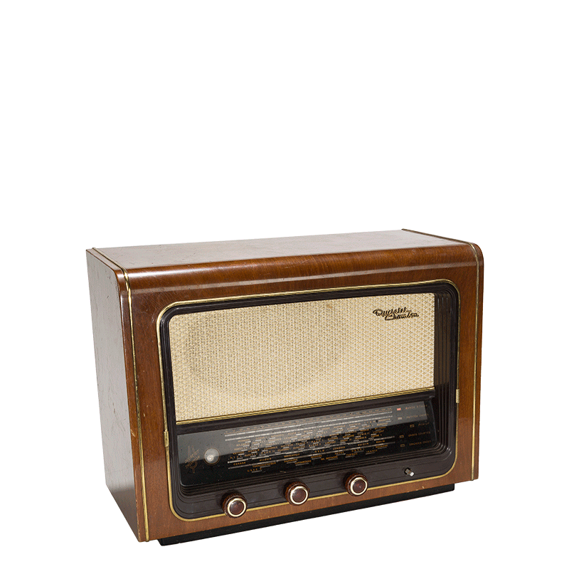 Radio madera retro vintage 52 x 19,5 cm Alt. 38 cm