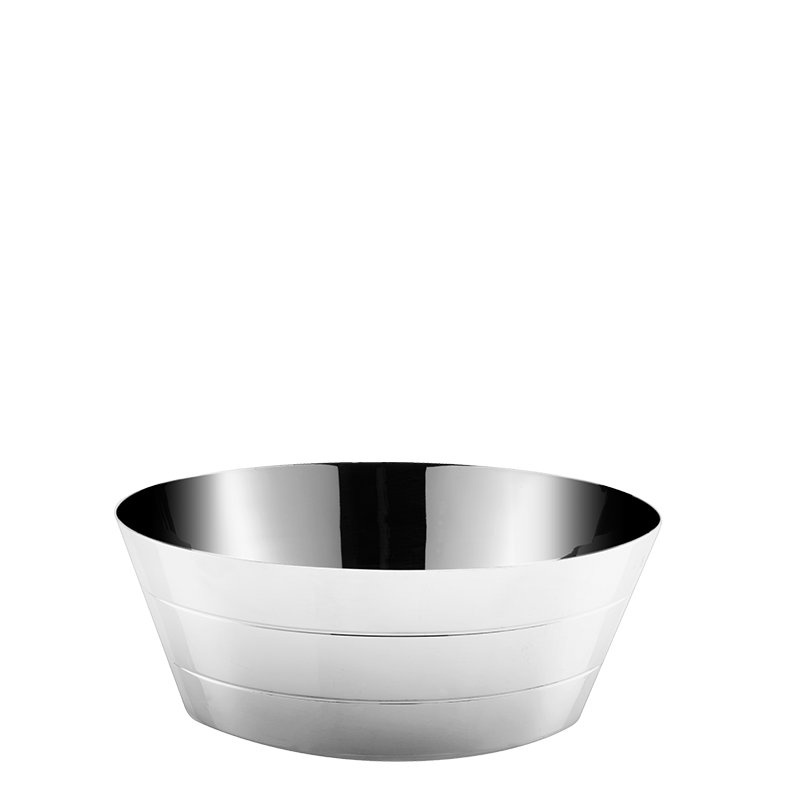 Cesta para el pan plata Biarritz Ø 20 cm. Alt. 7,5 cm.