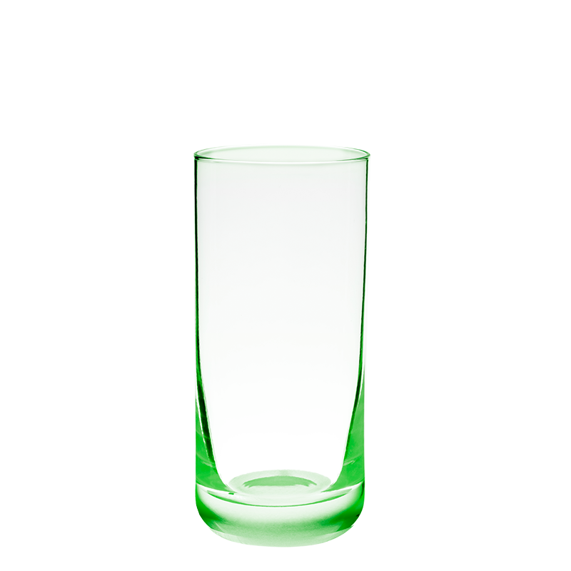 Vaso de whisky verde flúor 32 cl