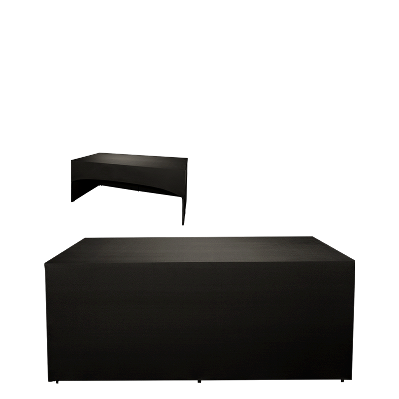 Buffet plegable con funda negra "3 caras" 80 x 200 cm H 91 cm