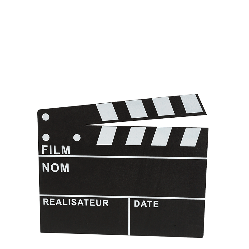 Claqueta de cine 30 x 26 cm