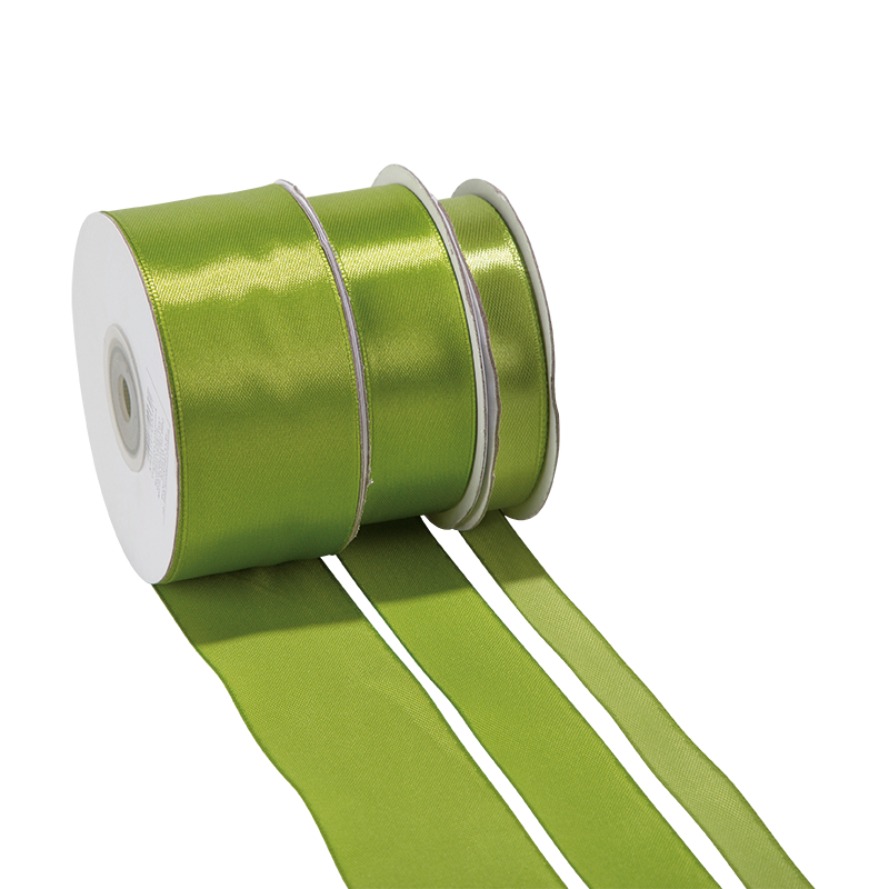 Cinta de satén verde anís - ancho 38 mm - Rollo de 25 m