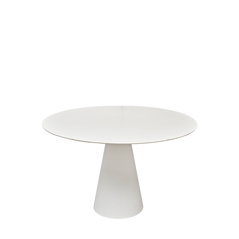 Mesa Icono redonda blanca Ø 130 cm H 72 cm