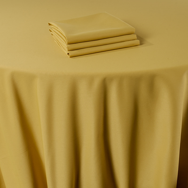 Pasillo de mesa Marjorie amarillo 50 x 270 cm ignífugo M1