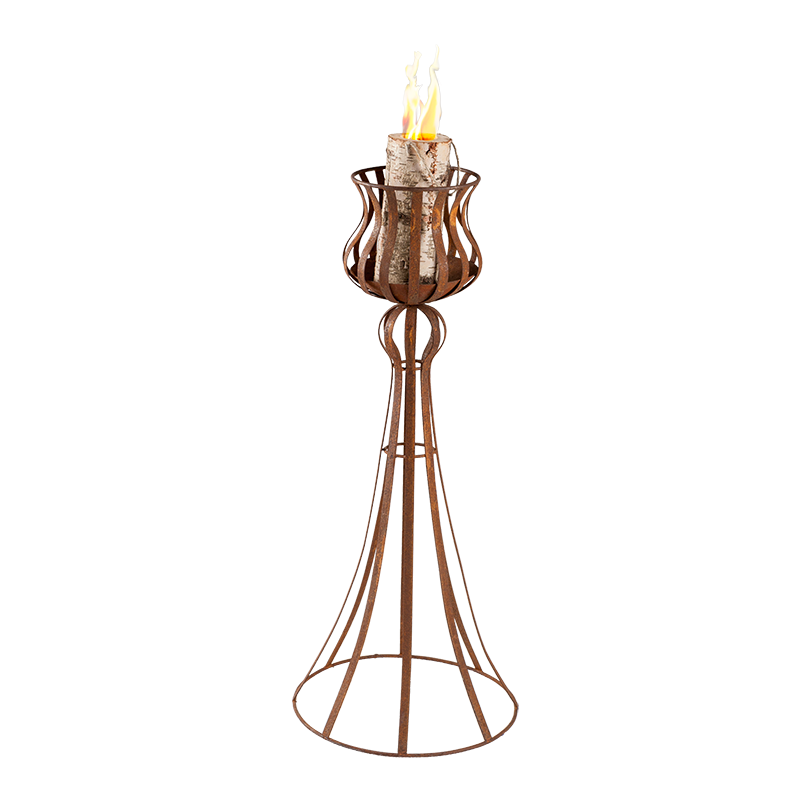 Fotóforo de exterior hierro forjado Alt. 90 cm