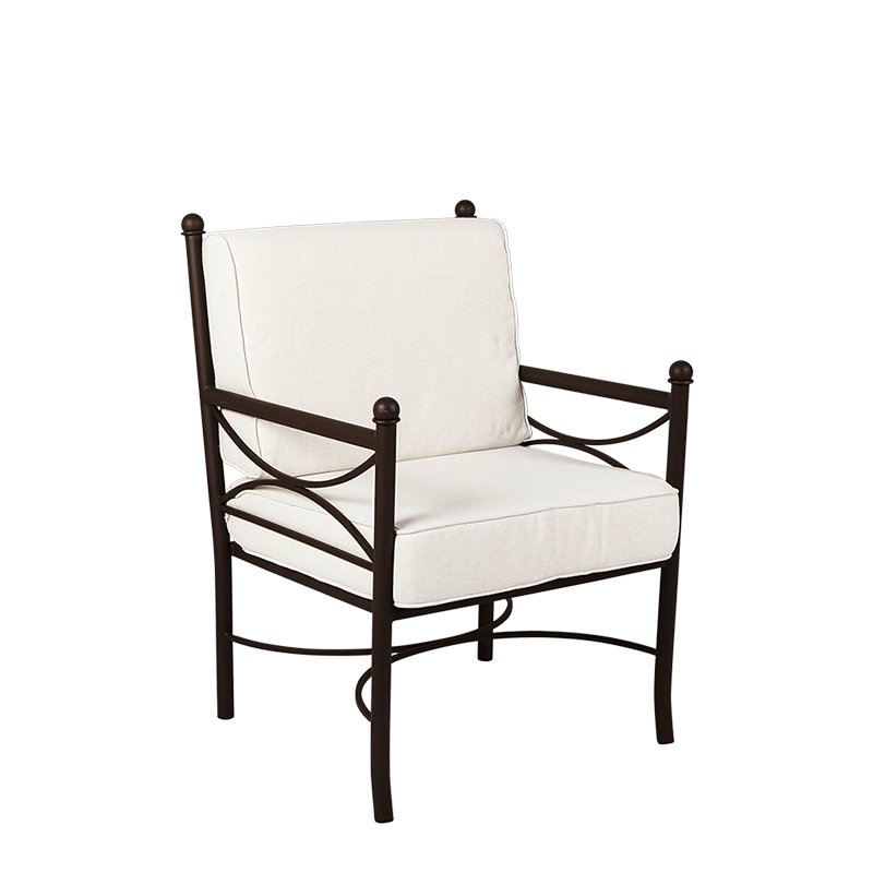 Silla Toscana con cojin crema