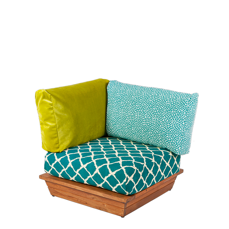 Módulo esquinero Lounge Ibiza 76 x 76 cm H 70 cm