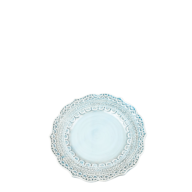 Plato de pan Encaje azul pastel Ø 15 cm