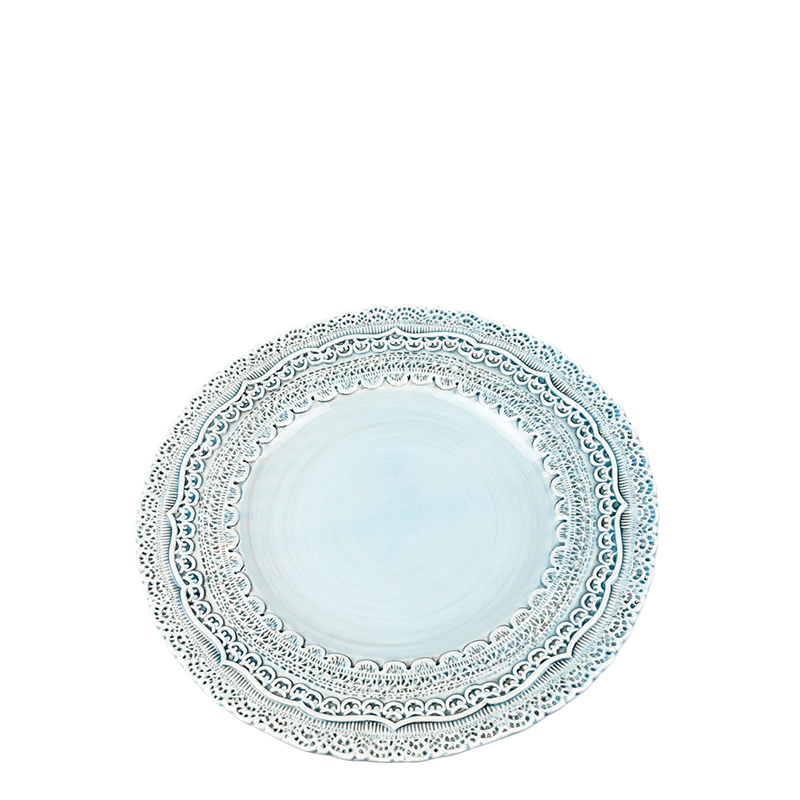 Plato de postre Encaje azul pastel Ø 23 cm
