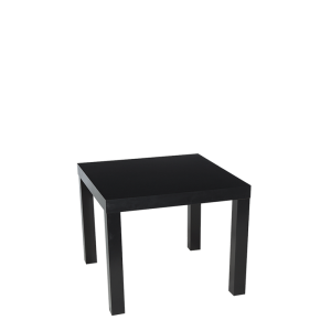 Mesa baja negra  55 x 55 cm Alt. 45 cm