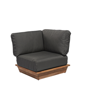 Módulo esquinero Lounge gris 76 x 76 cm H 70 cm
