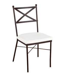 Silla Toscana cojín blanco