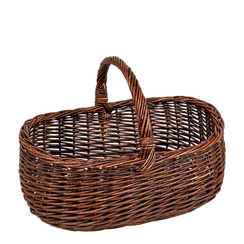 Cesta de mimbre Vintage Ø 26/44 cm Alt. 24/30 cm