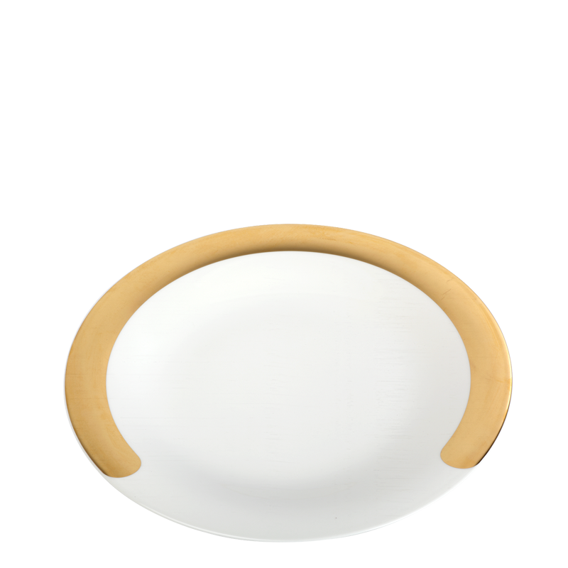 Plato llano "C" oro Ø 27 cm.