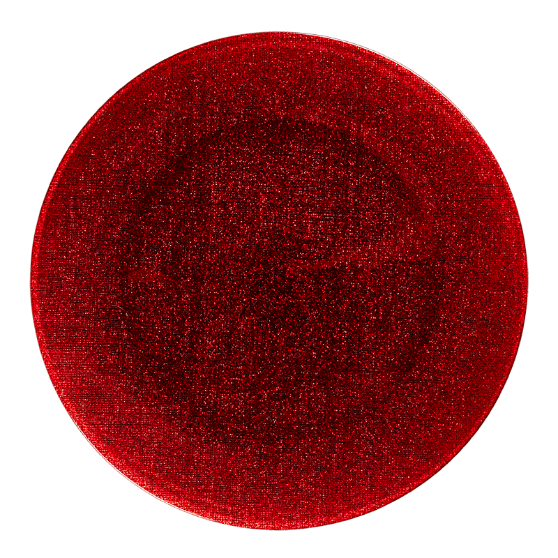 Plato de presentación Strass rojo Ø 32 cm.