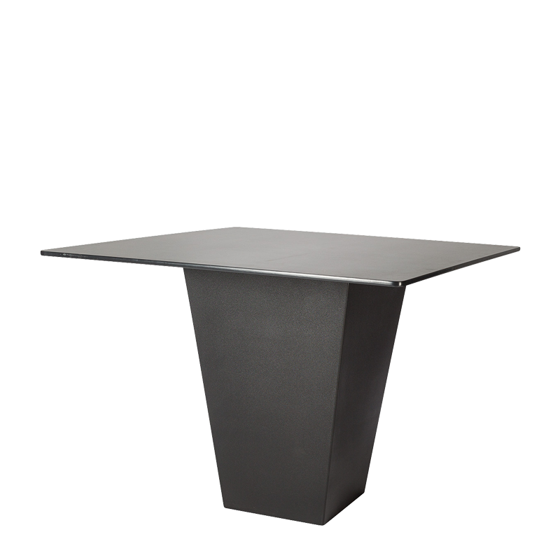 Mesa cóctel alta Alt. 112 cm Cono negro con sobre negro