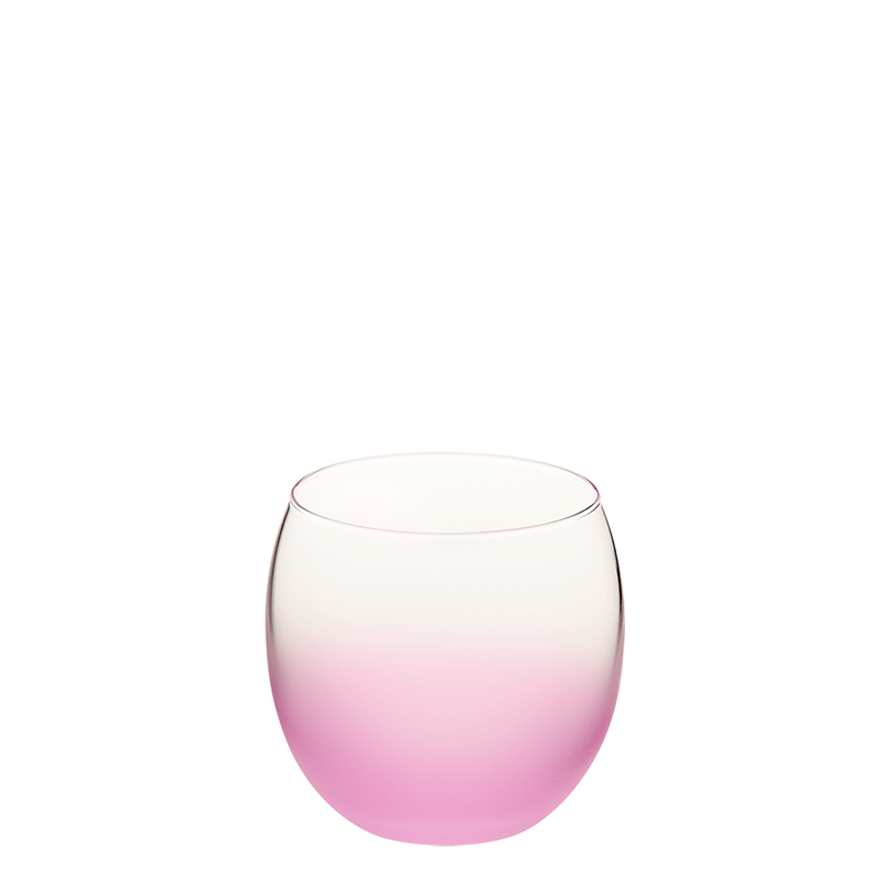 Burbuja escarchada rosa Ø 6.5 cm H 6.5 cm 15 cl