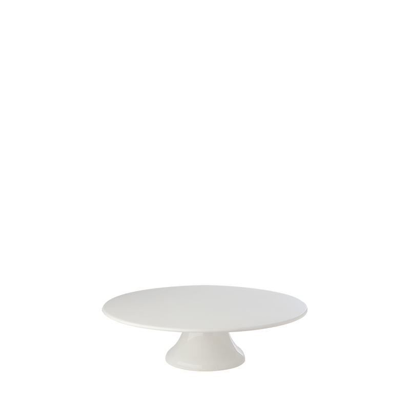 Bandeja porcelana con pie Ø 22,5 cm. Alt. 7 cm