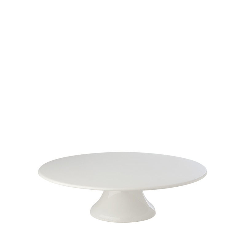 Bandeja porcelana con pie Ø 29,5 cm. Alt. 9 cm