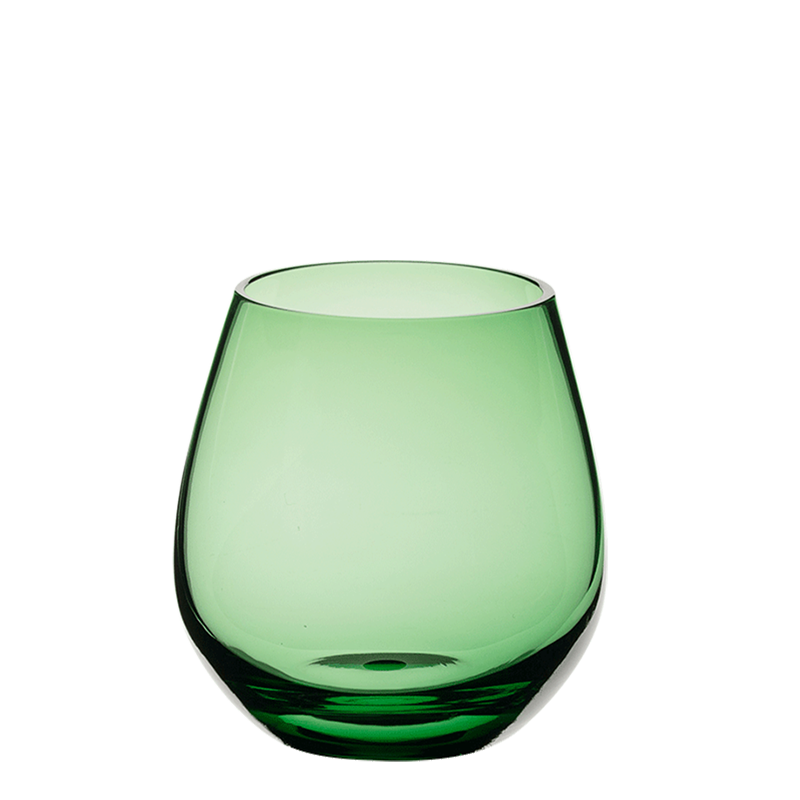 Vaso Moon verde Ø 6,5 cm Alt. 9 cm 32 cl.