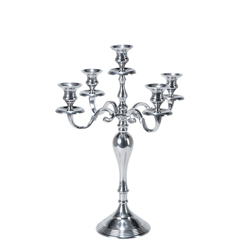 Candelabro 5 brazos H 52 cm