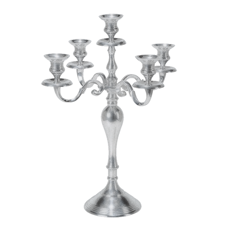 Candelabro 5 brazos H 52 cm