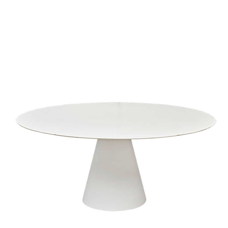 Mesa Icono redonda blanca Ø 160 cm Alt 72 cm