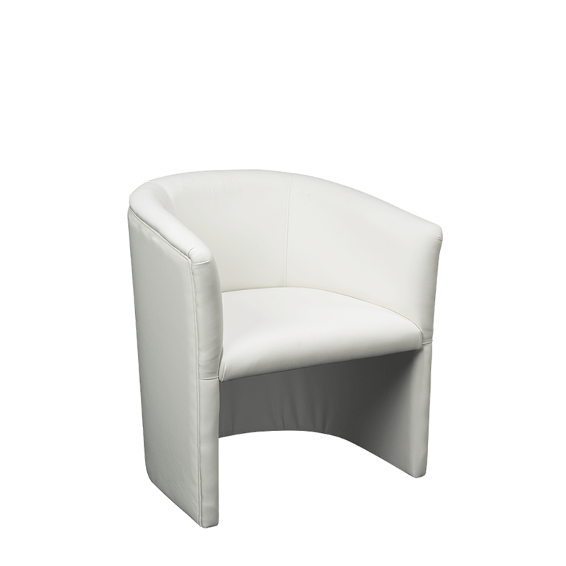 Sillón Club Sim blanco 69 x 64 H 76 cm