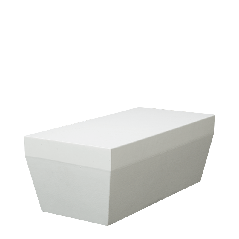 Banqueta Lounge Piscina blanca 80 x 40 cm Alt 30 cm