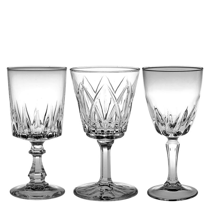 Copa de agua Vintage cristal Ø 7-9 cm Alt. 16-19 cm 20-25 cl