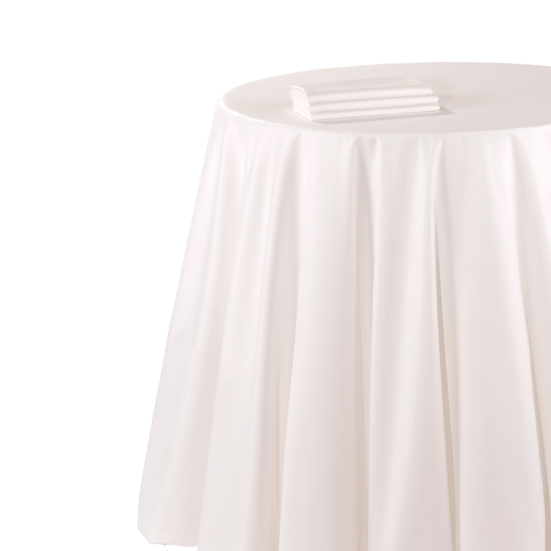 Mantel chintz blanco 310 x 310 cm ignífugo M1