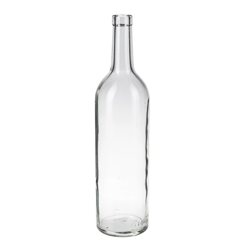 Botella en cristal blanca vintage