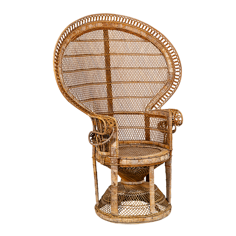 Sillón Emmanuelle ratán vintage