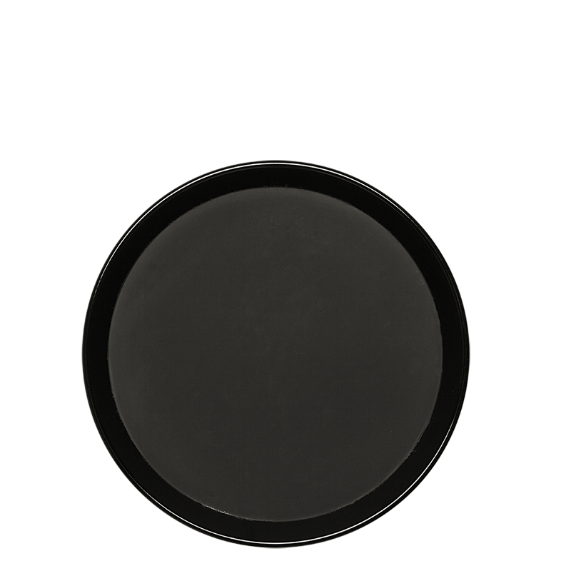 Badeja de servico negra antideslizante Ø 39,5 cm Alt. 3 cm