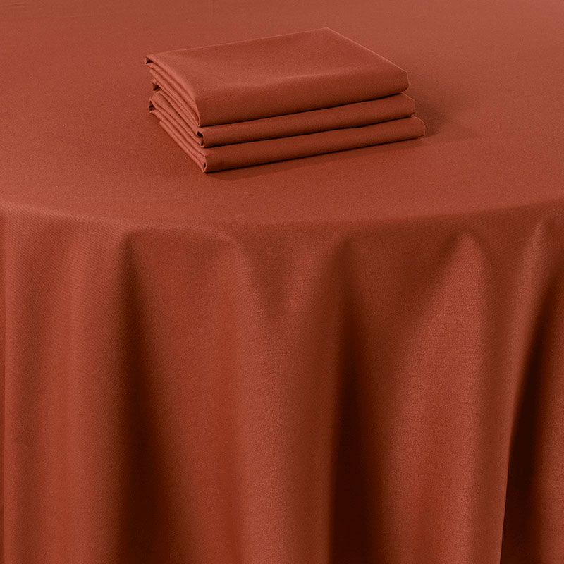 Servilleta de mesa Marjorie terracota 50 x 50 cm ignífuga M1