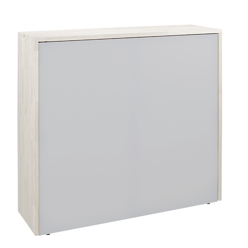 Mostrador recepción plegable blanco 120 x 35 cm Alt.110 cm