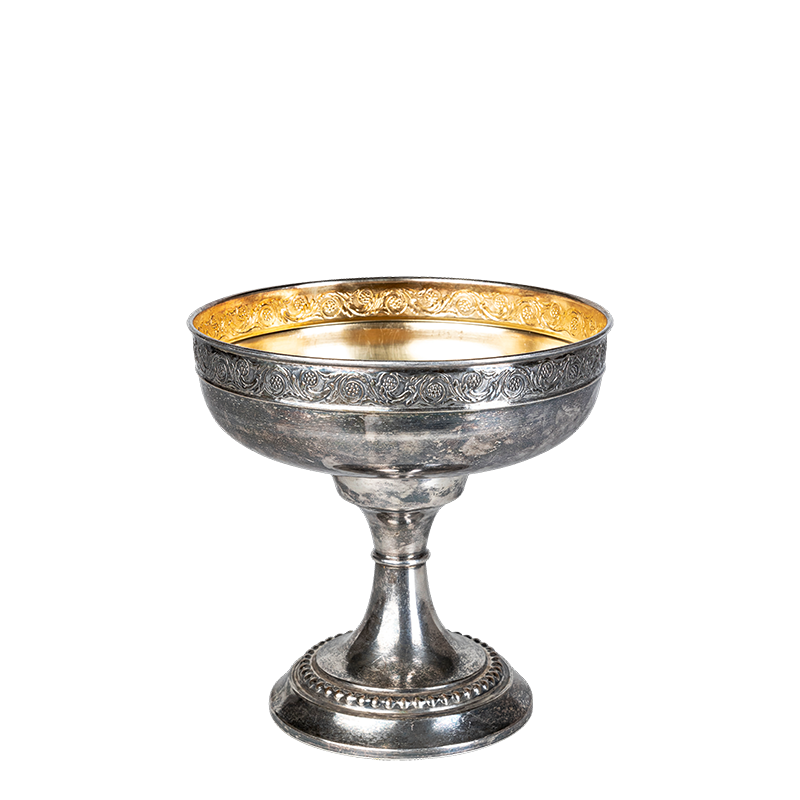 Fuente sobre pie en metal vintage  1 L