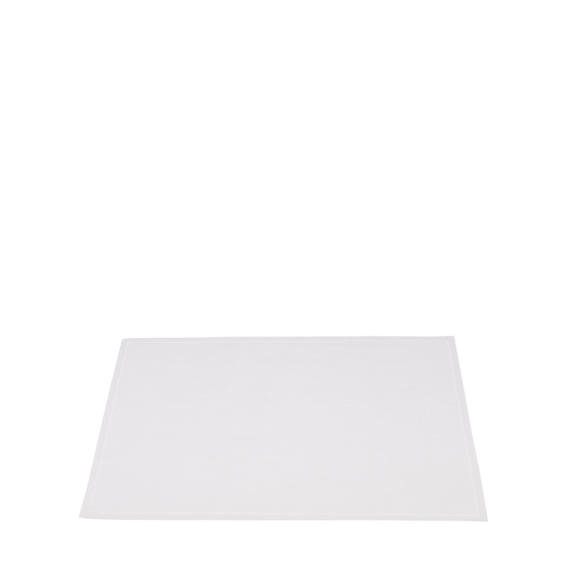 Set de mesa Alaska algodón blanco 30 x 45 cm