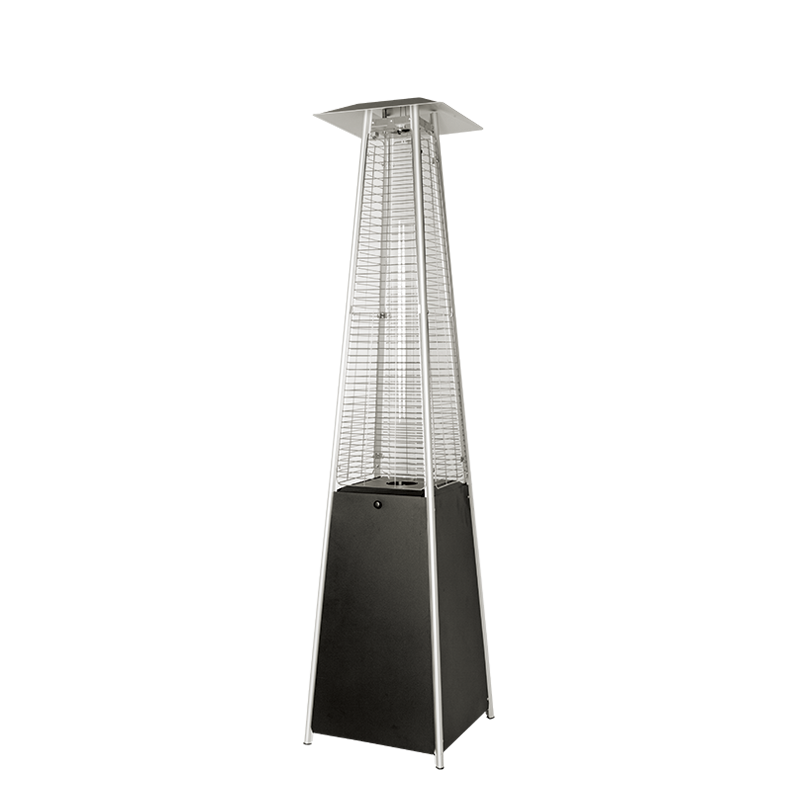 Estufa de terraza Piramide negra Alt. 230 cm
