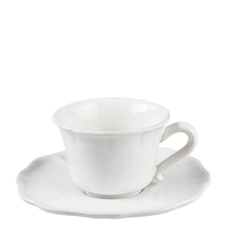 Taza y plato de té Romance 20 cl