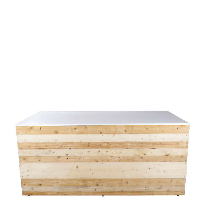 Buffet plegable Rústico Pacífico 100x200 cm Alt. 92 cm - Plazo 48