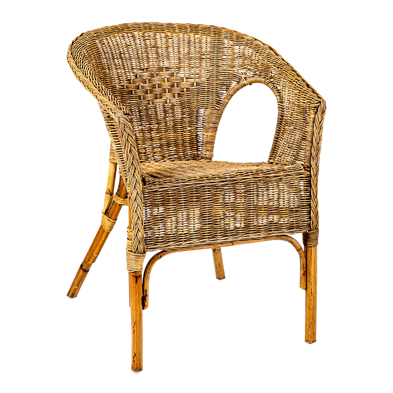 Sillón en mimbre