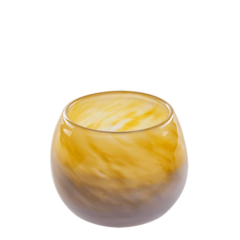 Portavela Murano Ámbar Alt. 8 cm. Ø 10 cm.