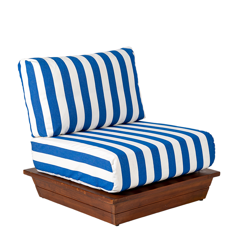 Sillón Chill-out Beach Club Blue 76 x 76 cm  Alt. 70 cm