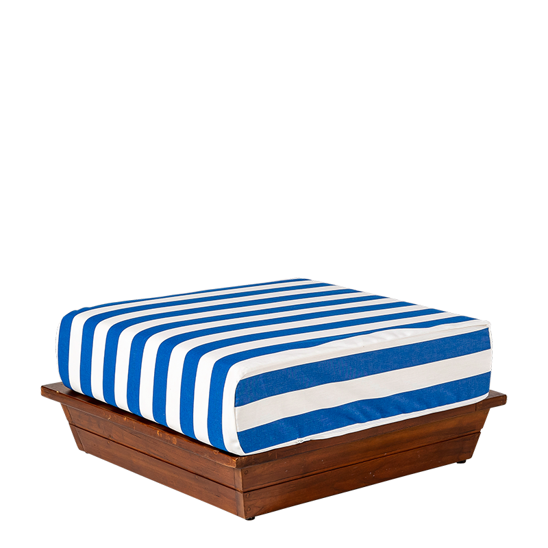 Puf Chill-out Beach Club Blue 76 x 76 Alt. 36 cm