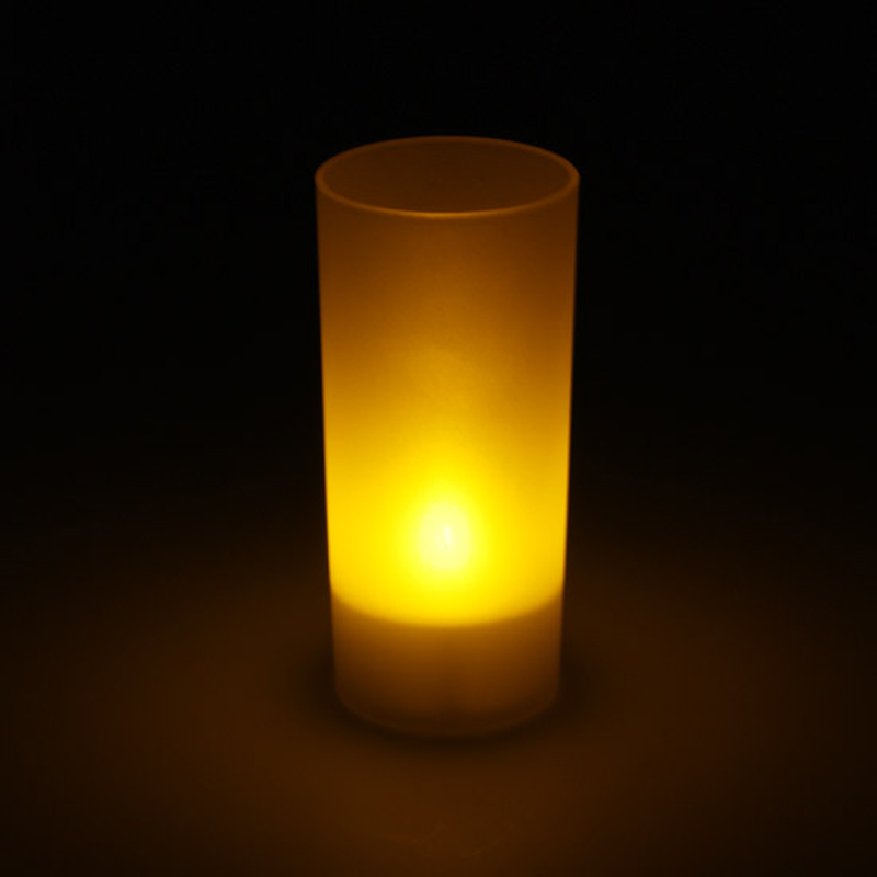 Fotóforo con vela Led Ø 4,5 cm H 10 cm