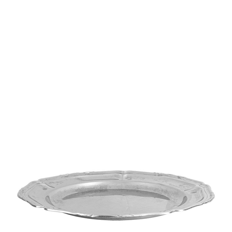 Plato redondo Vintage Inox