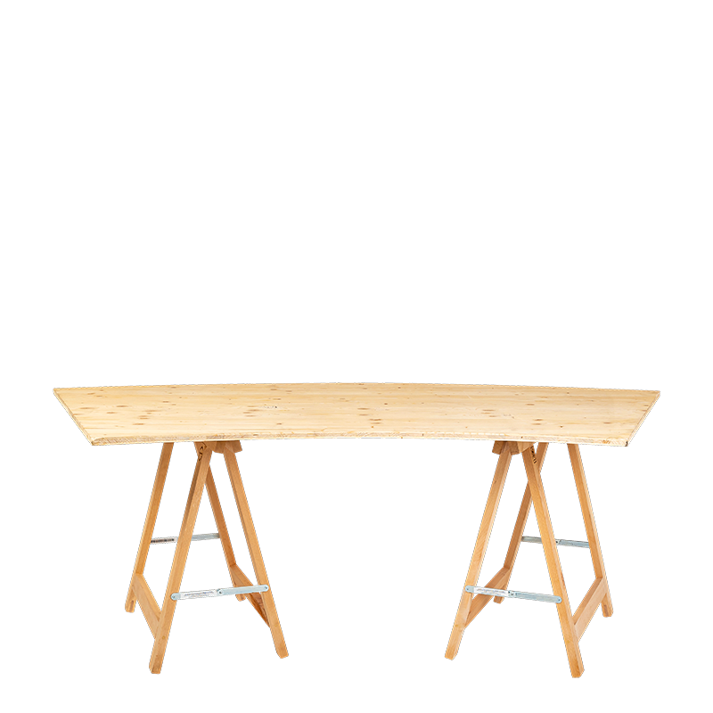 Mesa Volute 100 x 200 cm  Alt. 72 cm