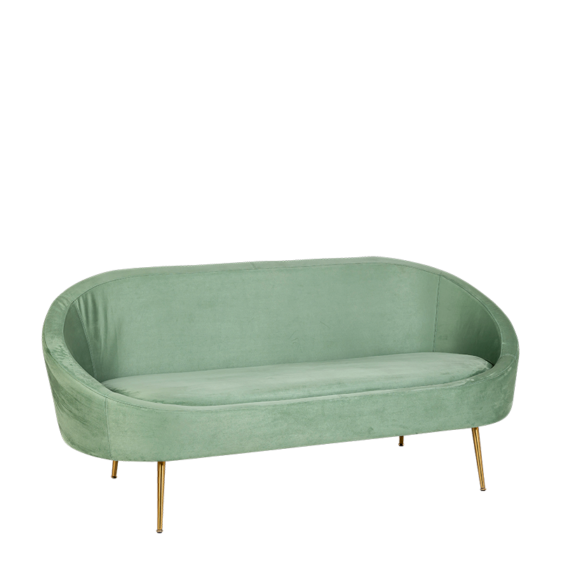 Sofá Sofia verde 83x190cm Alt. 76cm