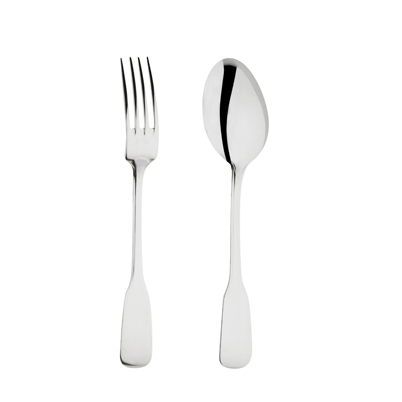 Set de cubiertos de servicio plata